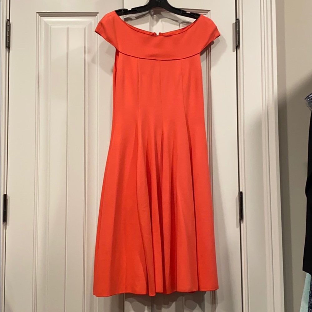 Armani coral knit dress